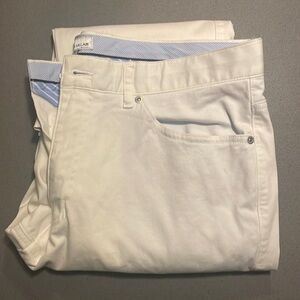 Peter Millar Men’s Cream Chino Khakis